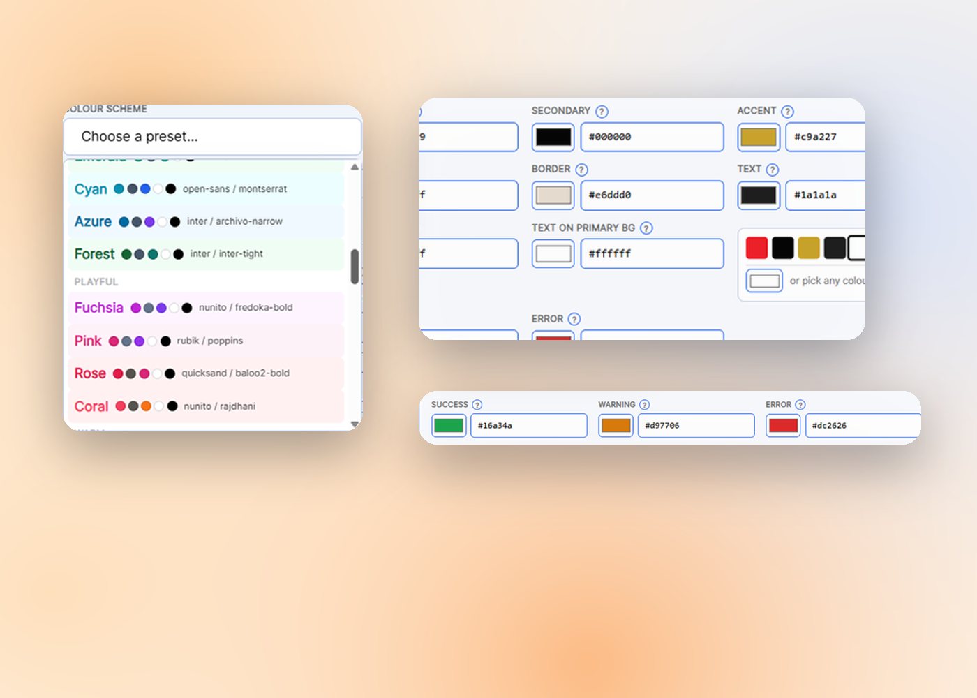 Storefront preview